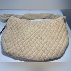 [Free People] FP Movement Pucker Up Fleece Carryall Quilted Ivory Large
